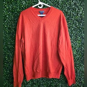 Joseph & Lyman Men's Made In Italy V Neck OMerino Wool Sweater Size L